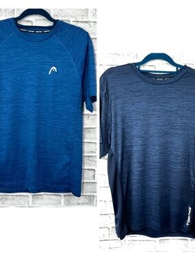 |•HEAD•| 2 Blue Athletic Shirts Size Medium